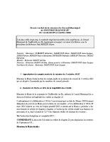 Procès-verbal de la réunion du vendredi 28 novembre 2025
